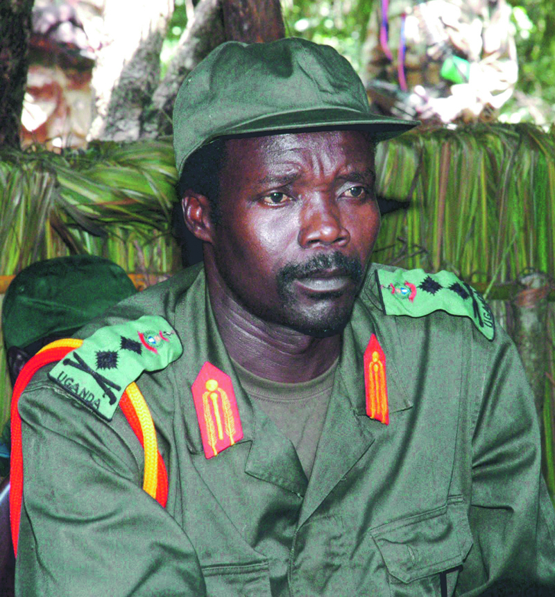 Joseph Kony, leader of the Lord’s Resistance Army, in a July 2006 file photo. An Internet campaign seeks to ensure the capture of the guerrilla leader by the end of the year.