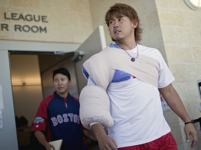 Daisuke Matsuzaka impressed coaches with his velocity this week. He’ll likely need to go on rehab – maybe Portland?