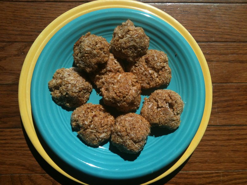 Kirah Lynn Brouillette’s macaroon recipe calls for brown rice syrup and agave syrup instead of refined sugar, and yields a flavor that Brouillette says reminds her of Caramel DeLites Girl Scout cookies.