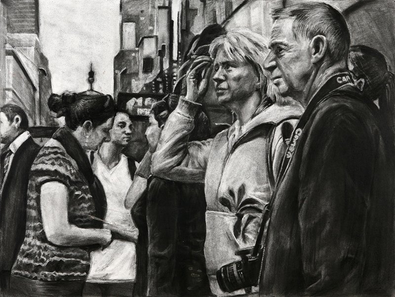 Yena Kang's “People” won silver in the national Scholastic Art and Writing Awards competition.