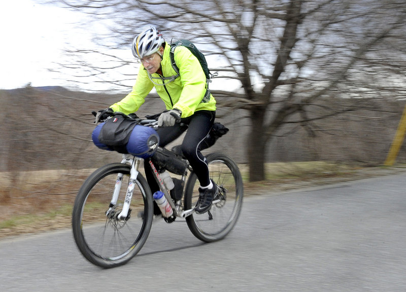 Andy Hazen, 67, will be riding in June from Banff, Alberta, to Antelope Wells, N.M. – a mere 2,745 miles full of potential problems. And he’ll be doing it despite a heart ailment. “I want to do it in 22 days … and I think it’s a doable goal,” he says.