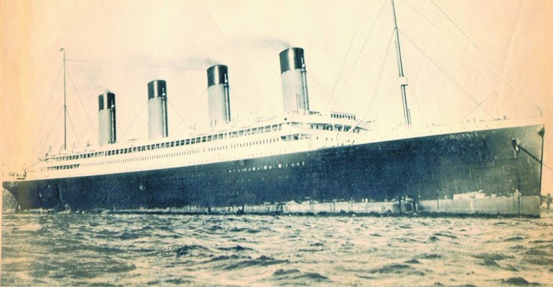 The Titanic struck an iceberg late on the night of April 14, 1912.