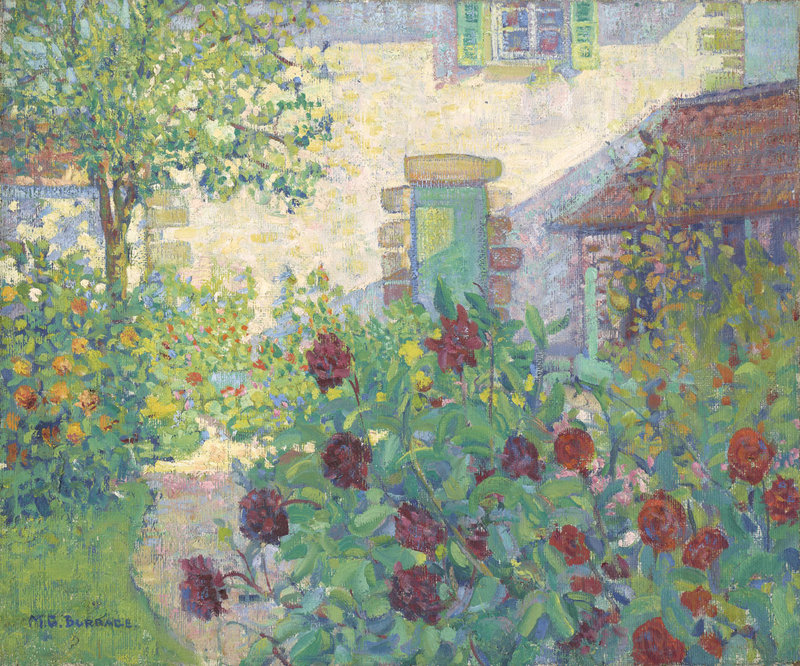 Mildred Burrage’s “Le Jardin (The Garden),” circa 1909-10, oil on canvas.