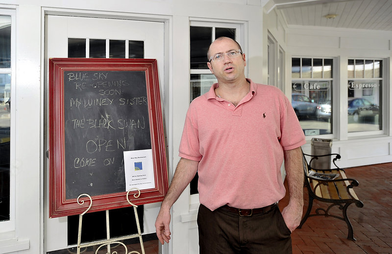 Fred Petrone, Atlantic House general manager, has been assuring couples that the Blue Sky restaurant will reopen.
