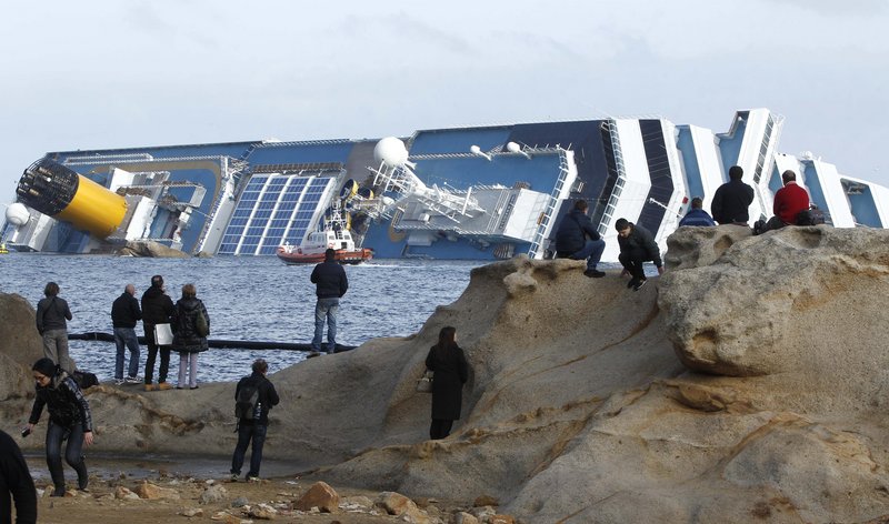 The Costa Concordia has been grounded off the Tuscan island of Giglio, Italy, since January. U.S.-owned Titan Salvage won the bid to remove the ship.