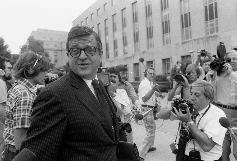Former Nixon White House aide Charles Colson arrives at U.S. District Court in Washington on June 21, 1974, to be sentenced for obstructing justice.