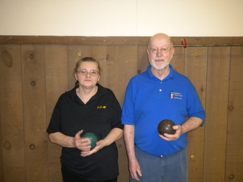 Carole St. Amand and Bob Wells won their respective divisions April 4 at the Maine State Candlepin Bowlers Association Senior State Championship. St. Amand had a handicap score of 738 for five games, and Wells had a score of 743.