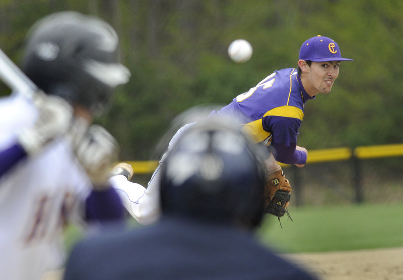 Cheverus, the reigning Class A baseball state champion, suffered its first loss of the season Thursday, as ace pitcher Louie DiStasio gave up six runs against Marshwood.