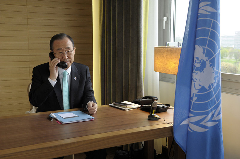 On Friday, hours after a suicide bombing in Damascus killed 10 people, U.N. chief Ban Ki-moon said Syria’s repression of civilians had reached an “intolerable stage.”