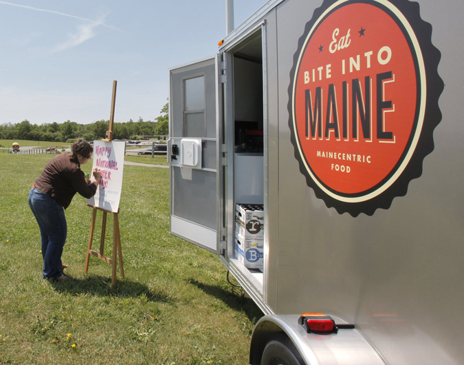 With Portland City Council's approval, food trucks, like this one pictured at Fort Williams in Cape Elizabeth, would be allowed to operate in Deering Oaks, on the Eastern Promenade, at Compass Park on the Maine State Pier and at seven busy locations downtown and on the waterfront.