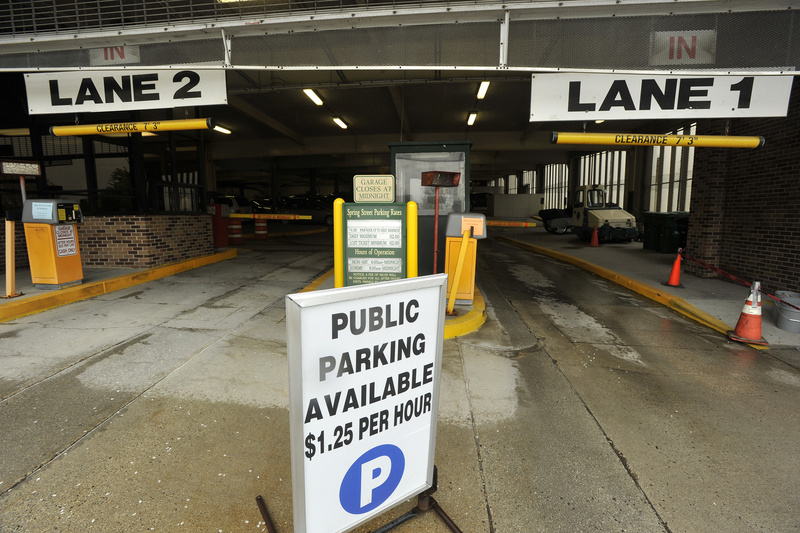 Portland's Spring Street Garage is one of two city-owned parking garages where fees could increase.