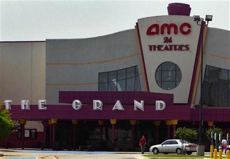 A May 11, 2005, file photo shows the exterior of the AMC Grand 24 movie theatre in Dallas, Texas. A Chinese conglomerate has announced Monday May 21, 2012 it will buy U.S. cinema chain AMC Entertainment Holdings for $2.6 billion to create the world's biggest movie theater operator. (AP Photo/Ron Heflin/file)