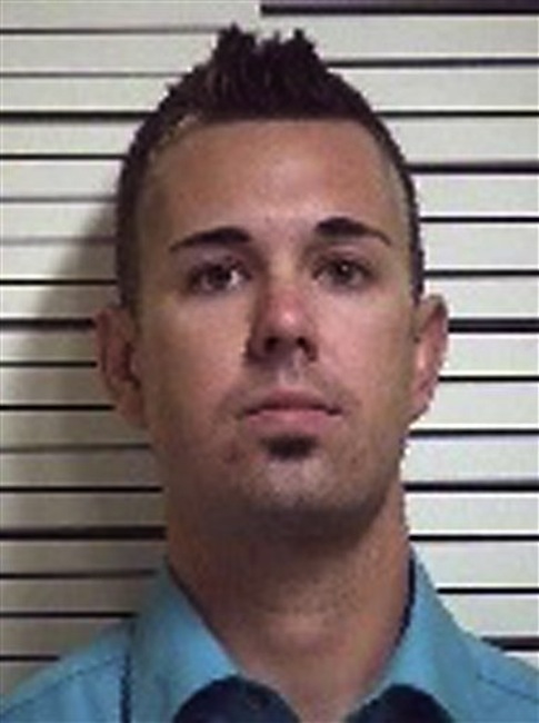 This image provided by the Iron County Jail shows Brandon Gillman, 30, of South Jordan, Utah. Gillman, who was about to drive a bus full of recent high school graduates to Disneyland, was arrested Wednesday, May 24, 2012 by Cedar City, Utah police on suspicion of being under the influence of drugs. (AP Photo/Iron County Jail)