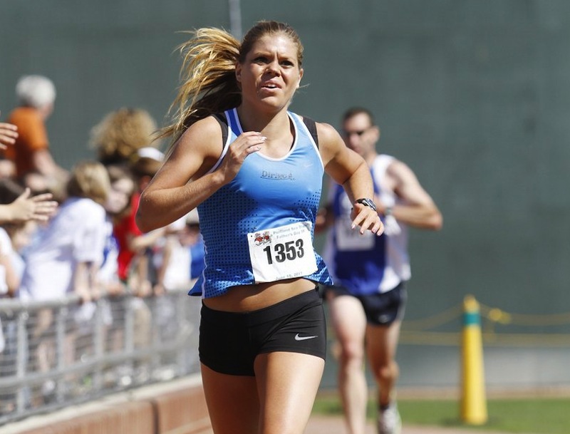 This file photo shows Erica Jesseman of Scarborough during the 2011 Portland Sea Dogs Father's Day 5K road race. Jesseman also won the Mother's Day Road Race on Sunday, May 13, 2012. Road Racing