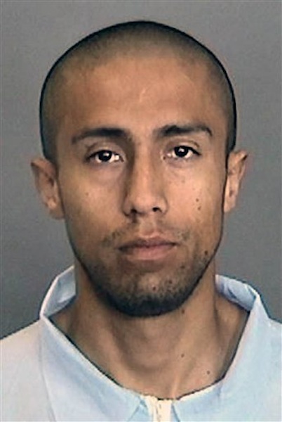 This file photo provided by the Anaheim Police Dept. shows Itzcoatl Ocampo. On Monday May 21,2012 prosecutors said they will seek the death penalty against Ocampo, the former Marine accused of murdering four homeless men and a woman and her son in California. (AP Photo/Anaheim Police Dept., File)