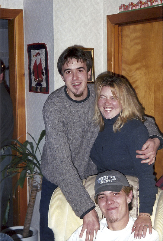 Jonathan Seaman, seated, with his brother and sister Michael and Elizabeth Seaman.