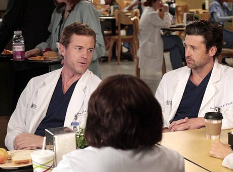 Eric Dane and Patrick Dempsey in "Grey's Anatomy."