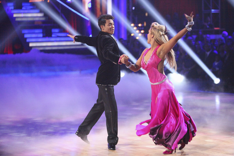 Roshon Fegan and Chelsie Hightower on "Dancing with the Stars."