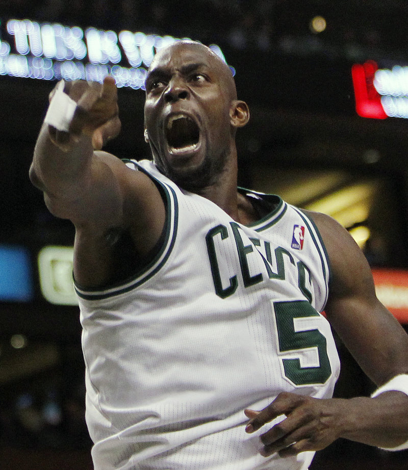 Kevin Garnett helped the Celtics get off to a fast start, and they didn’t let up until the outcome was no longer in doubt.