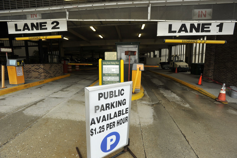 Portland’s Spring Street Garage is one of two city-owned parking garages facing proposed increases in their hourly and daily rates.