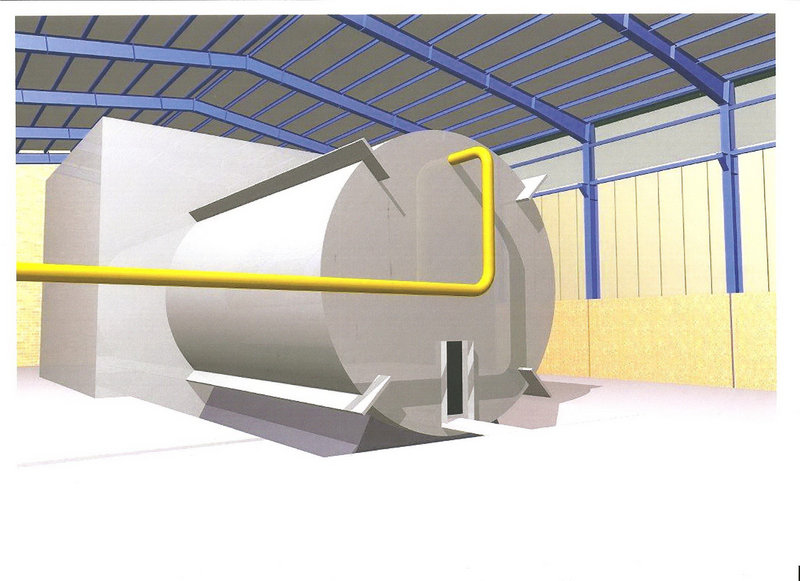 This rendering purports to depict a chamber of the type needed for nuclear arms-related tests that U.N. inspectors suspect Tehran has conducted at its Parchin military site.