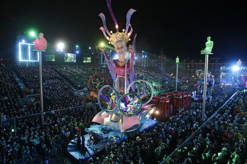 The parade during the 128th edition of the Nice Carnival earlier this year.