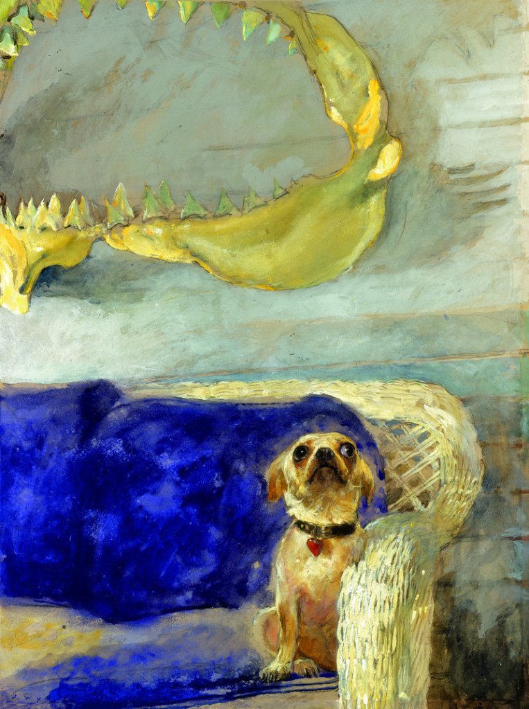 "A Dog and the Great White Shark" by Jamie Wyeth.