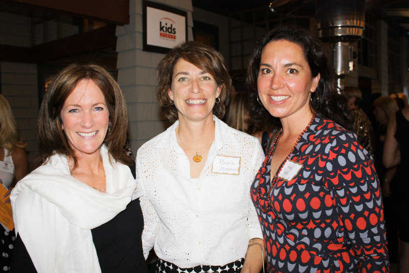 Board member Sarah Maloney, Barb Stoddard and Amy Kuhn.