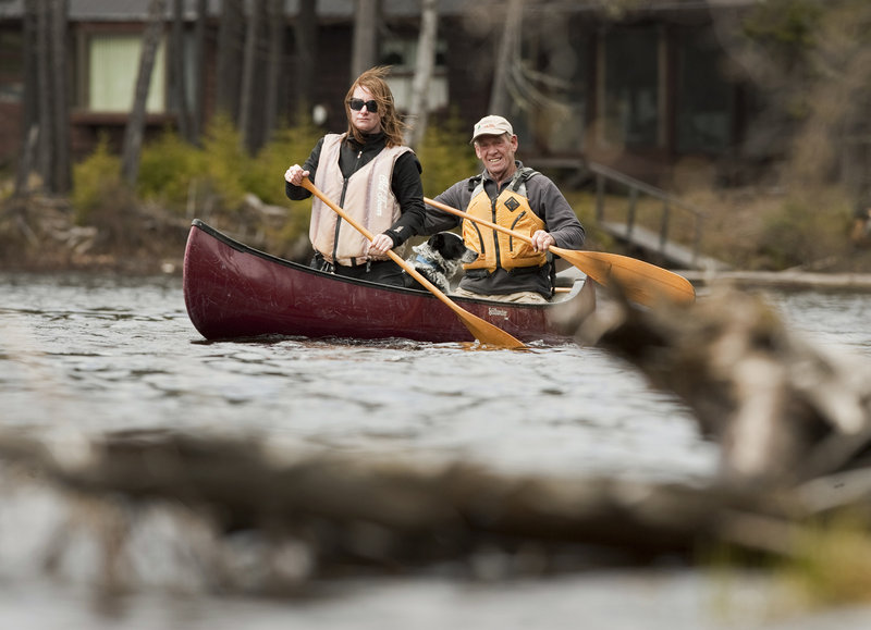 The Cupsuptic River is a little less traveled than the Kennebago River, but both waterways offer easy-going rides through the Rangeley area.