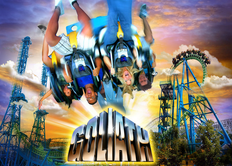 The new 200-foot coaster Goliath in Agawam, Mass., is one of a number of new attractions at amusement parks that may tempt thrill-seeking Mainers.