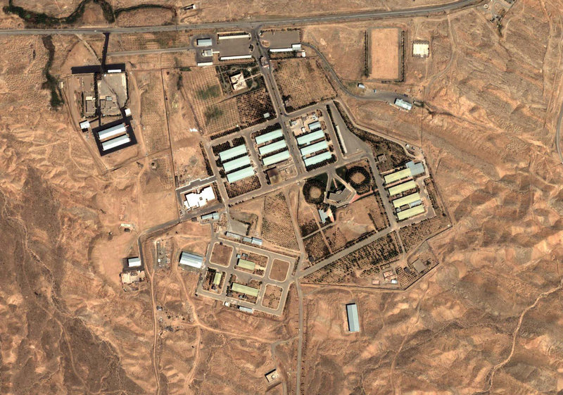 A satellite photograph taken on Aug. 13, 2004, shows the military complex at Parchin, Iran, about 20 miles southeast of Tehran. The International Atomic Energy Agency believes Iran conducted tests at Parchin that were needed to set off a nuclear charge.