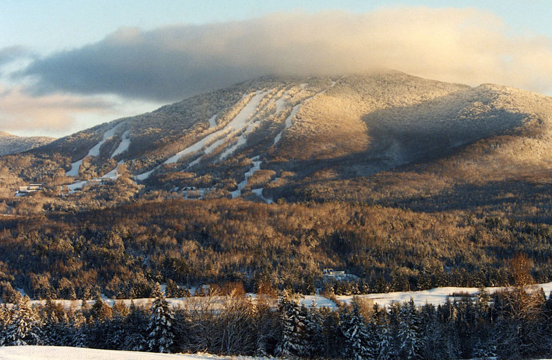 Burke Mountain ski area is seen in Burke, Vt. The president of Vermont’s Jay Peak resort and his longtime business partner have bought another northern Vermont ski area, Burke Mountain. Bill Stenger and Ari Quiros took possession of Burke Mountain from the Florida-based Ginn Corp. real estate holding company on Tuesday for an undisclosed price.