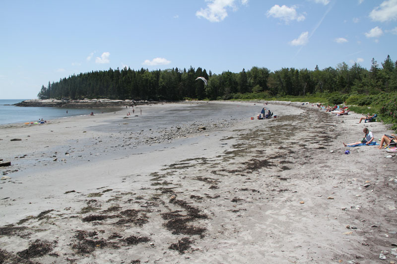 Birch Point State Park is a little harder to find – and therefore a lot less crowded than many beaches in Maine in the summer months.