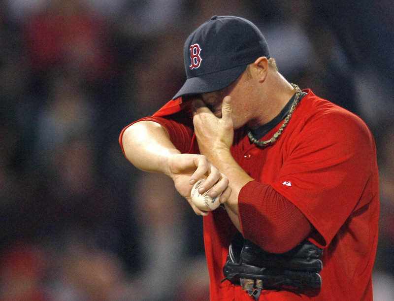 Jon Lester was the losing pitcher Friday night for the Red Sox, giving up a season-high three home runs.