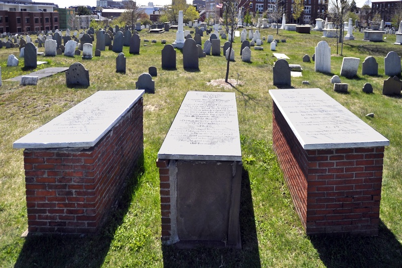 Lt. Kervin Waters of the USS Enterprise, Capt. William Burrowes, commander of the Enterprise, and Capt. Samuel Blyth, commander of the HMS Boxer, are buried in Portland’s Eastern Cemetery.