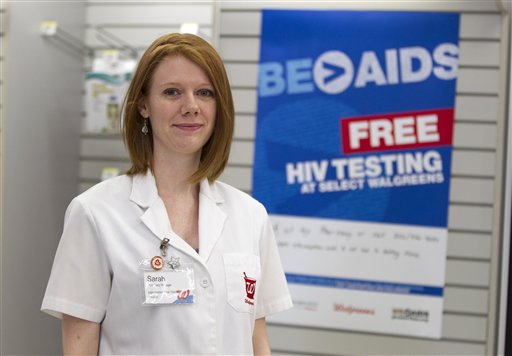 Pharmacy manager Sarah Freedman stands in her Walgreen's store in Washington, D.C., one of the chain's stores in 20 cities taking part in the free HIV testing program.