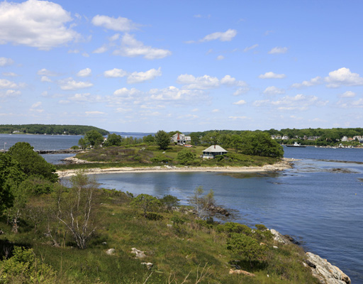 The 24-acre House Island, its historic fort, and three summer cottages have been listed for $4,850,000.
