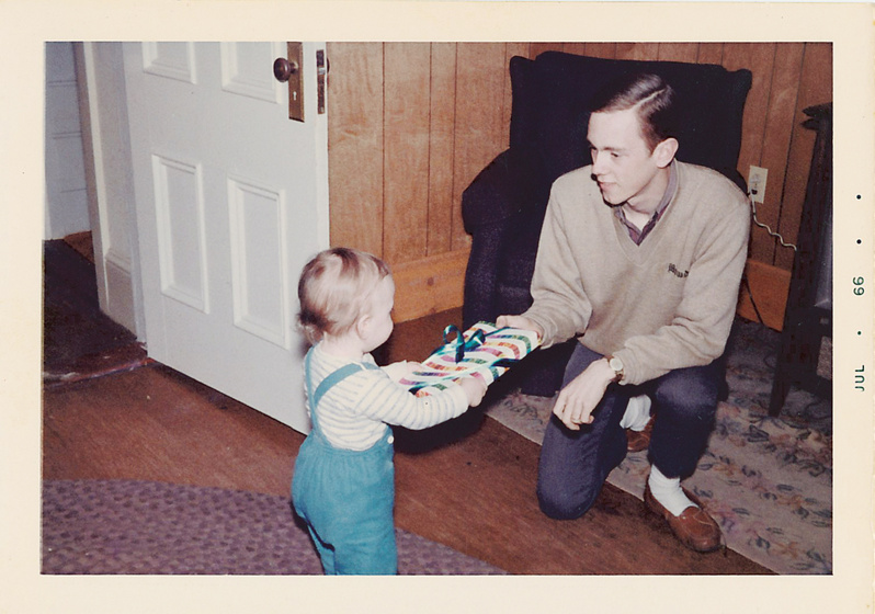Gift exchanging became an early habit between father Ellsworth “Derry” Rundlett and son Ellsworth “Nick” Rundlett.