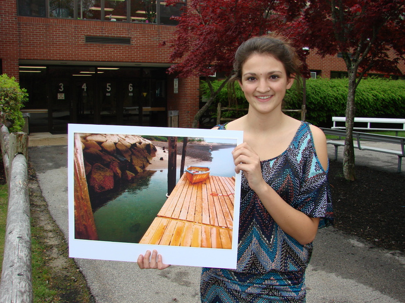 Wells High School Senior Julianna Fischer was named first runner-up in the 2012 Congressional Art Competition for Maine’s 1st District for her photograph (shown here) titled “Boat on a Dock.”