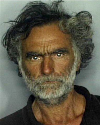 This undated booking mug made available by the Miami-Dade Police Dept. shows Ronald Poppo. Poppo has been identified as the victim in a horrific face-chewing attack in Miami on Saturday, May 26, 2012. An officer fatally shot 31-year-old Rudy Eugene, as he ate the face off Poppo in the shadow of The Miami Herald�s headquarters. (AP Photo/Miami-Dade Police Dept.)