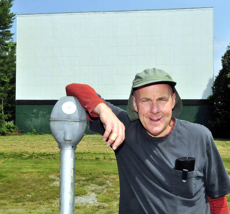 BIG SCREEN: Donald Brown Jr. is the new owner of the Skowhegan Drive-in. It will open on July 20.