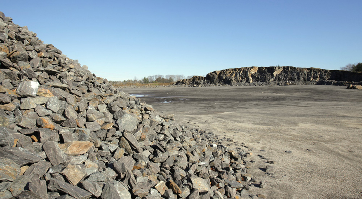 The operations of Pike Industries' Spring Street quarry are shown in this 2009 file photo.