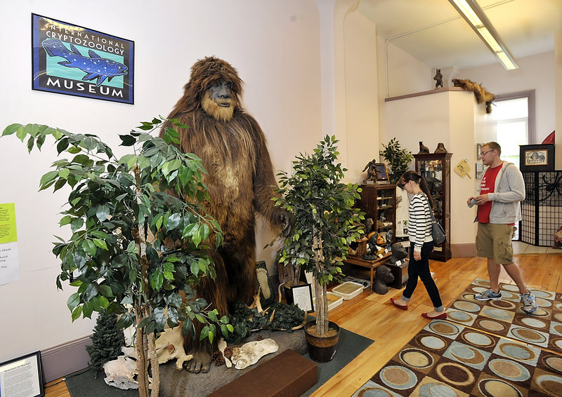 Visitors browse at the International Cryptozoology Museum in Portland, voted Best Place for Family Entertainment.