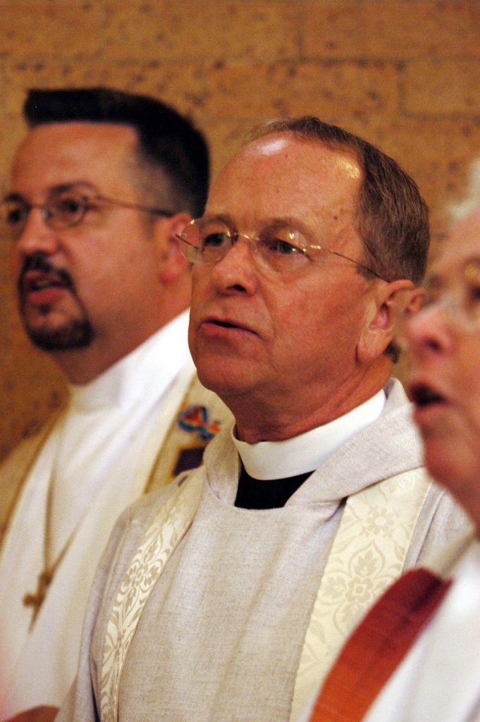 The Rev. V. Gene Robinson, the Episcopal bishop of New Hampshire, sees “momentum” in Maine for same-sex marriage.