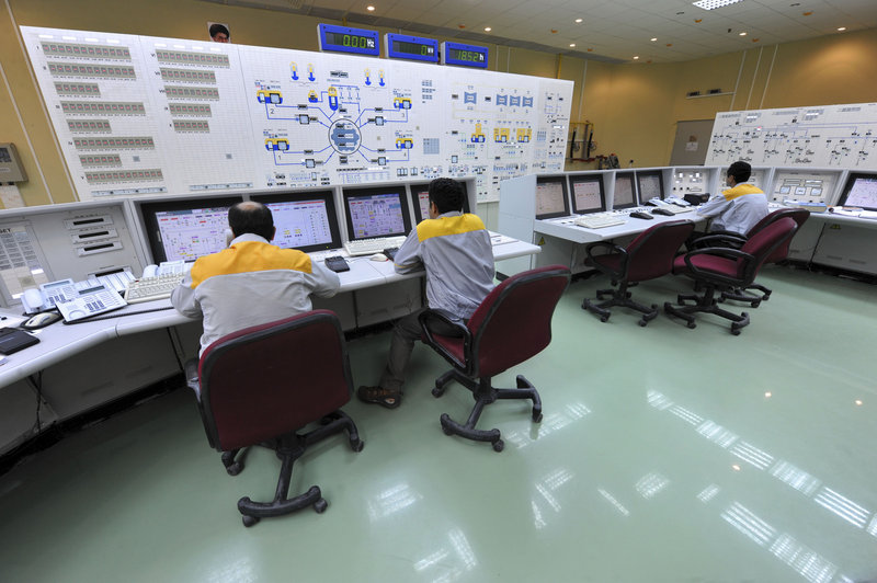Iranian technicians work at the Bushehr nuclear power plant in this 2010 photo released by the Iranian government. The malicious computer worm known as Stuxnet targeted Iran’s nuclear program, although officials there said it was unsuccessful. The White House is declining to comment.
