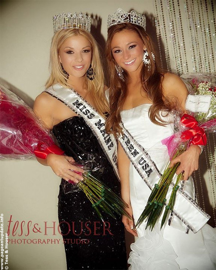 Miss Maine USA 2012 Rani Williamson, left, and Miss Maine Teen USA 2012 Molly Fitzpatrick.