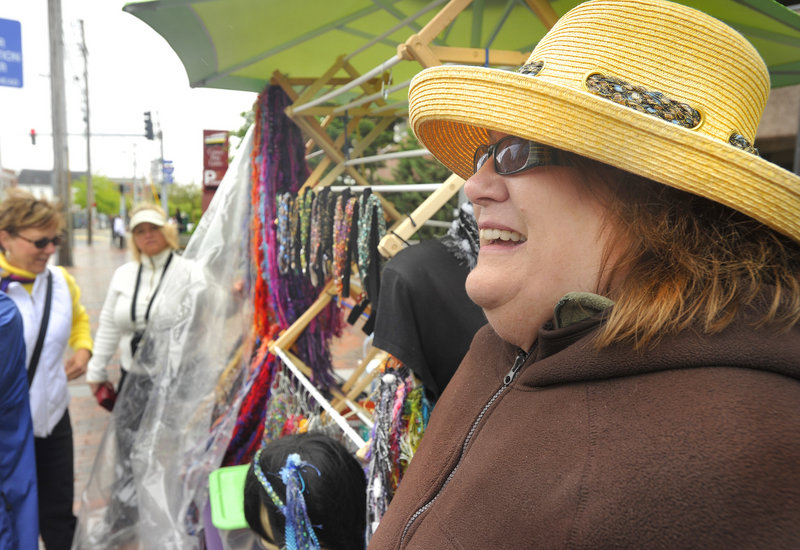 “I think it’s great (the city is) doing this. It’s nerve-wracking to come down here every day and wonder if you will be asked to leave,” said Gail Huhtamaki, a fiber artist from Wells.