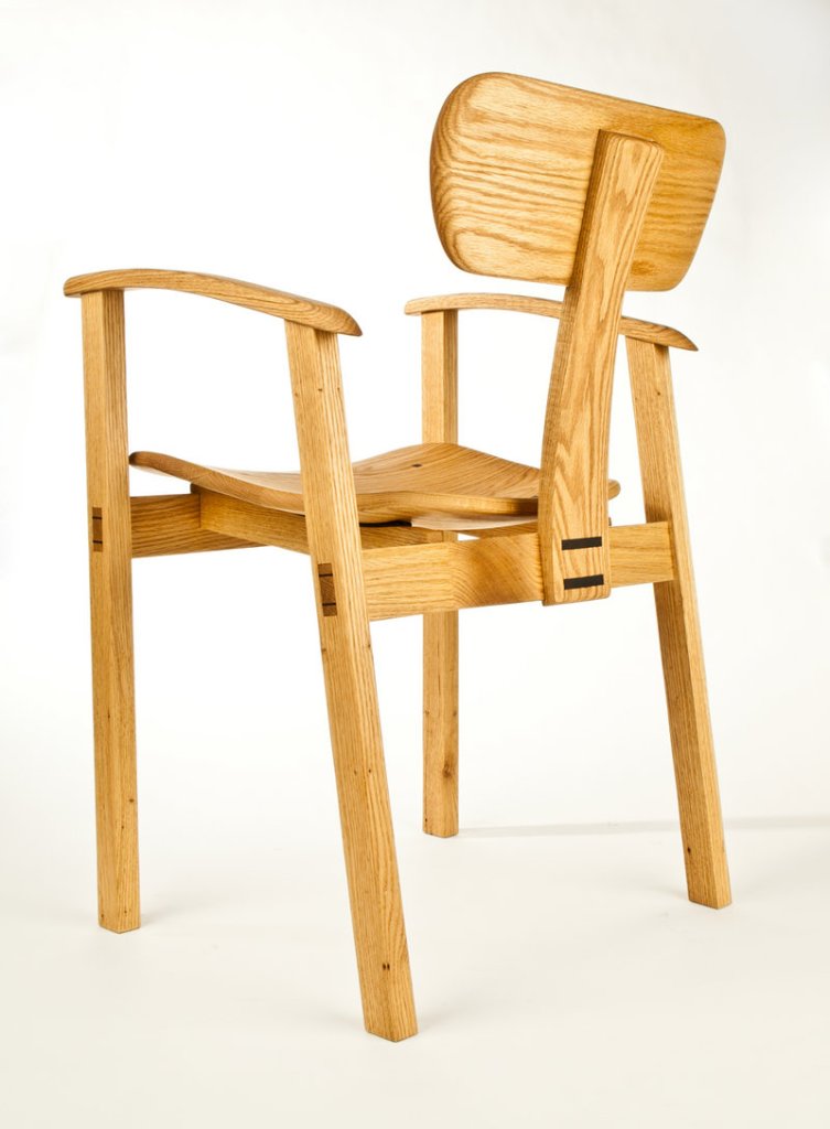 Oak chair by Steven Anderson.