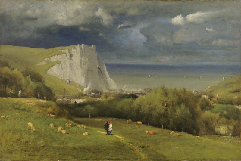 "Etretat" by George Inness, oil on canvas, 1875.