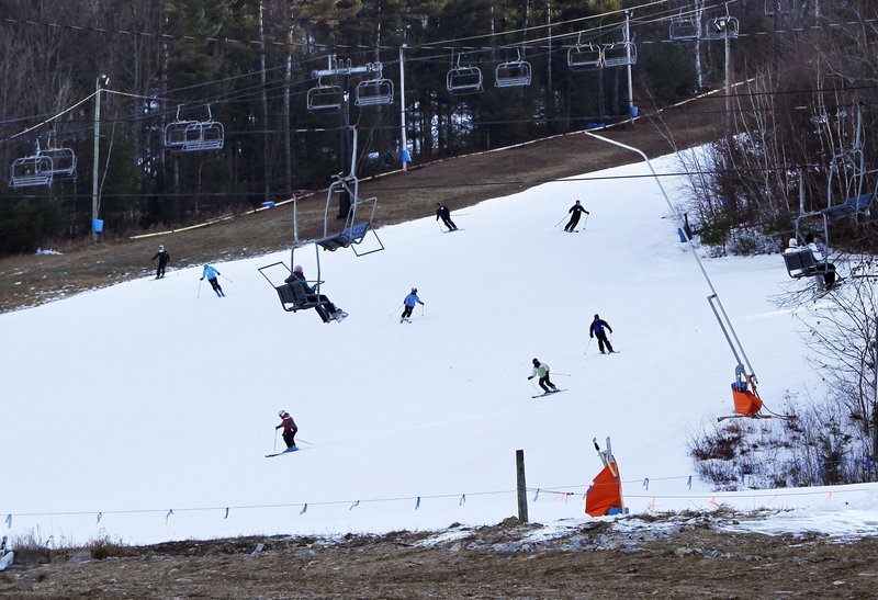 Shawnee Peak in Bridgton and other Maine ski areas suffered from a lack of snow this winter. That’s one reason to limit global warming pollution, a reader says.